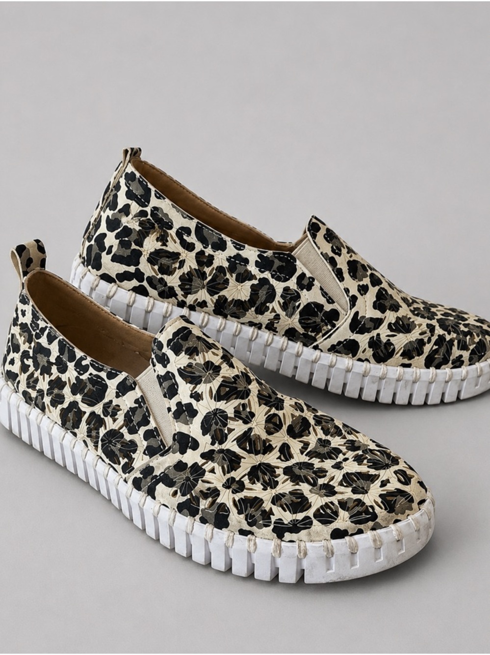 Ilse Jacobsen Tulip Leopard Print Slip-On Sneakers